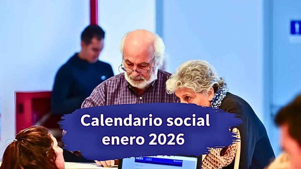 Calendario social enero 2026: fechas clave para jubilados y beneficiarios
